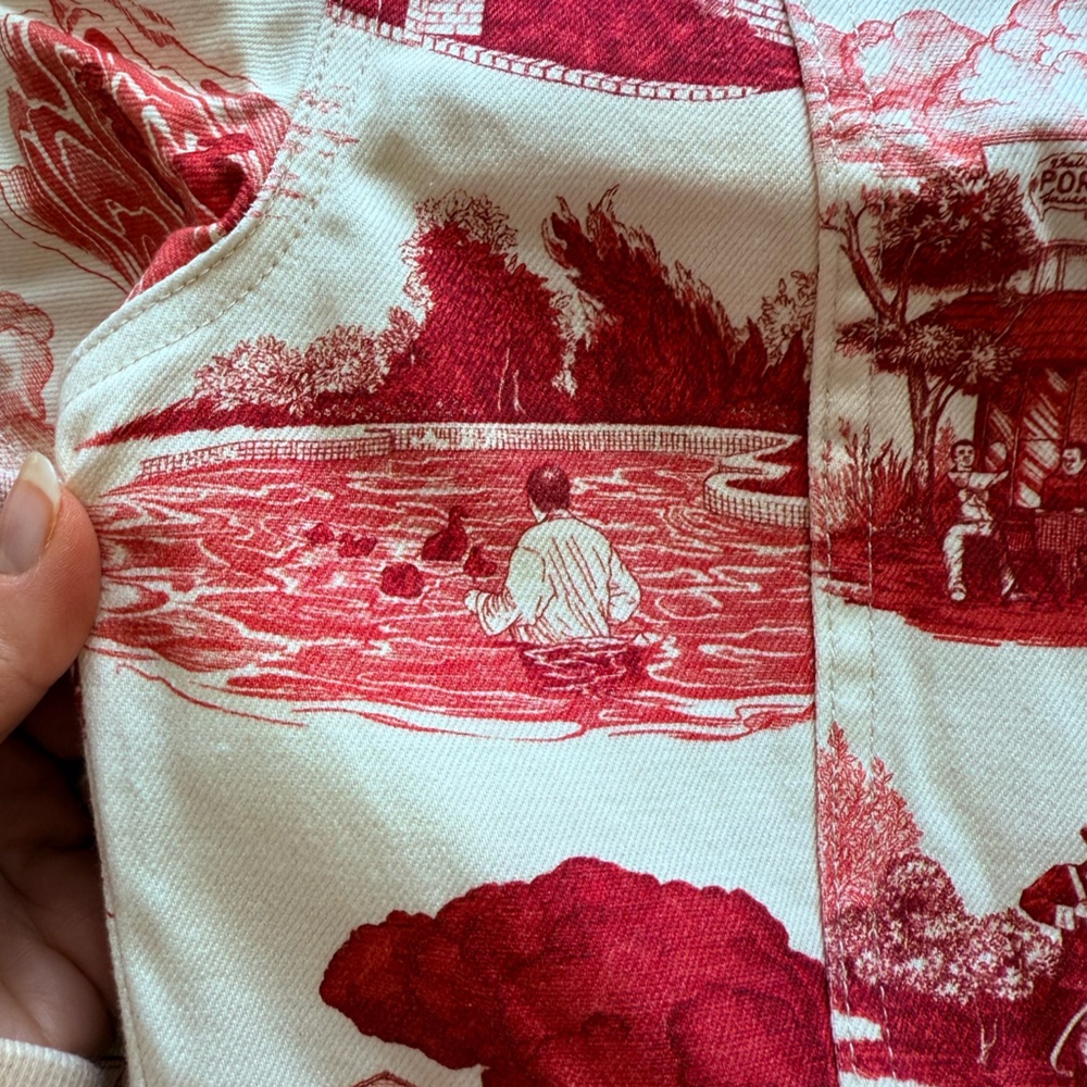 Rachel Antonoff Red and Cream Jumpsuit - Picture 7 of 14